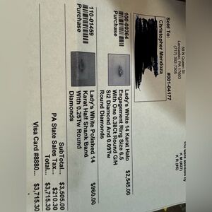 Selling these wedding rings paid 3500 looking to get at at least 1600 obo.